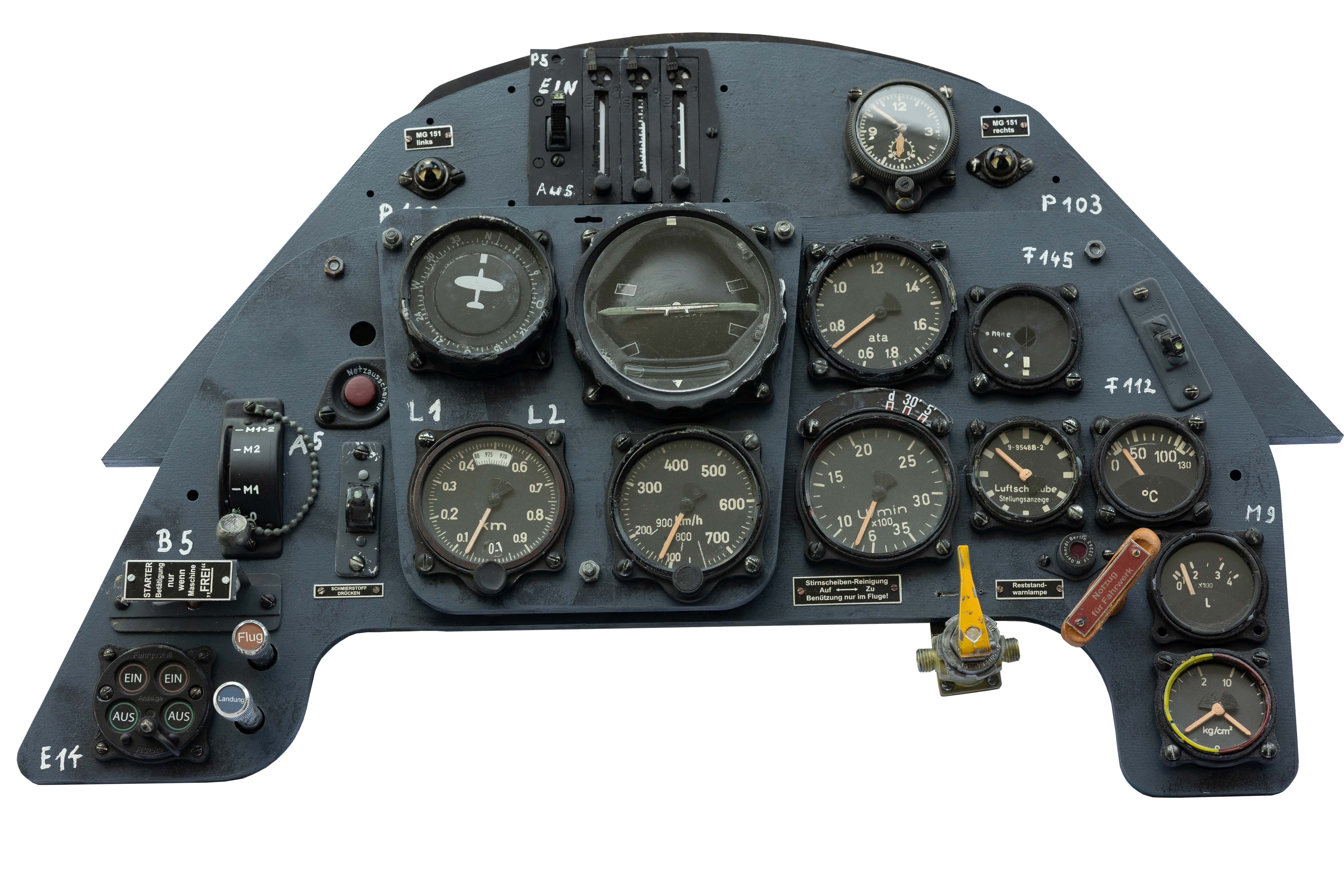 Instrument Panel of the Messerschmitt Bf 109 G-6